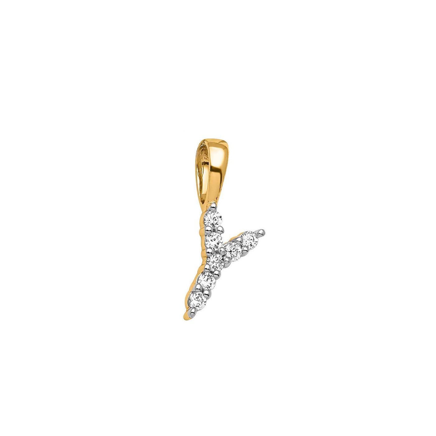 Petite Diamond Initial Pendant