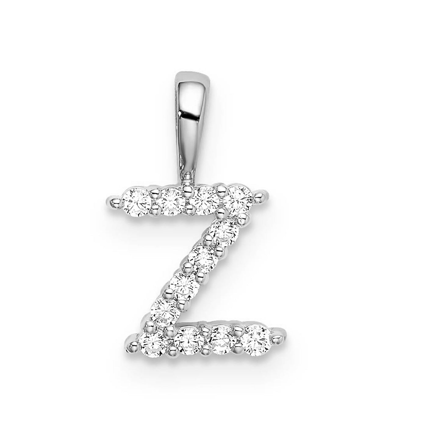 Petite Diamond Initial Pendant