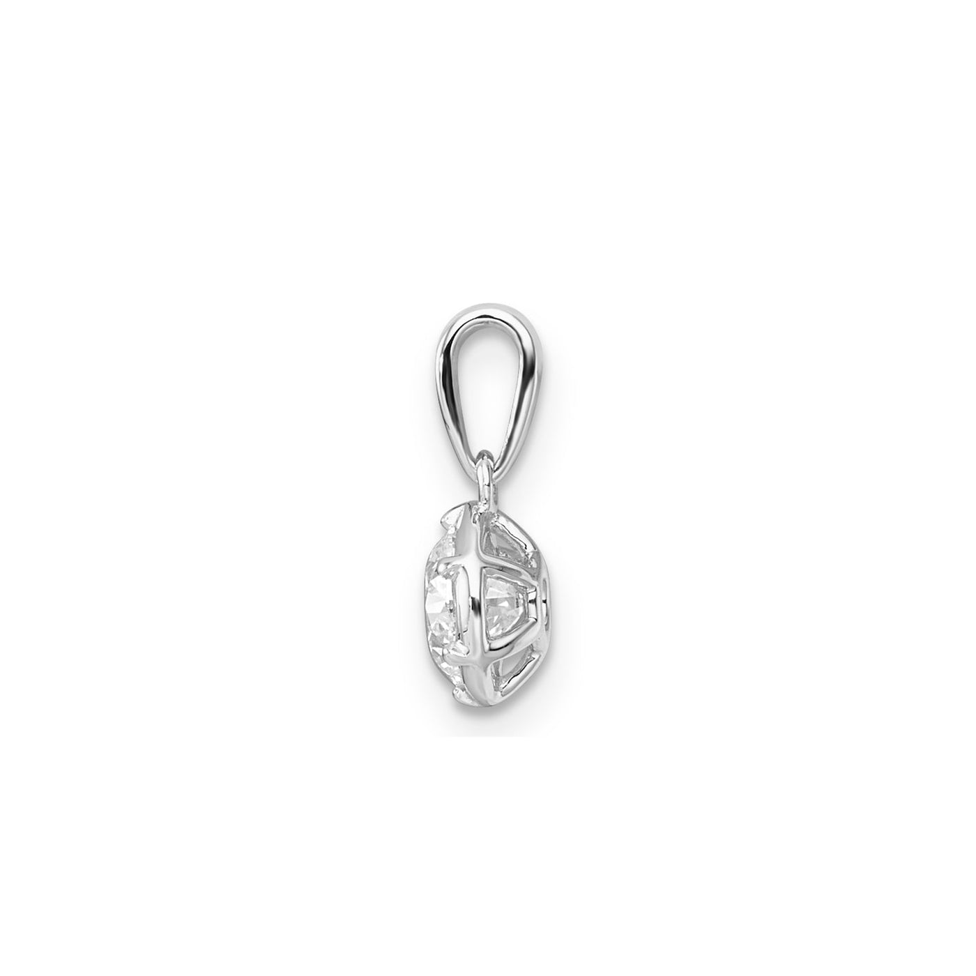 0.60ct Lab Grown Diamond Pendant in 9K White Gold