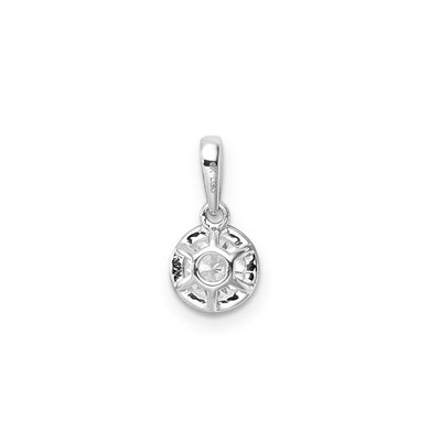 0.60ct Lab Grown Diamond Pendant in 9K White Gold