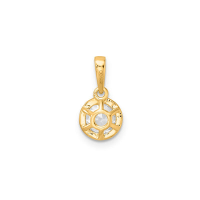 0.60ct Lab Grown Diamond Pendant in 9K Yellow Gold