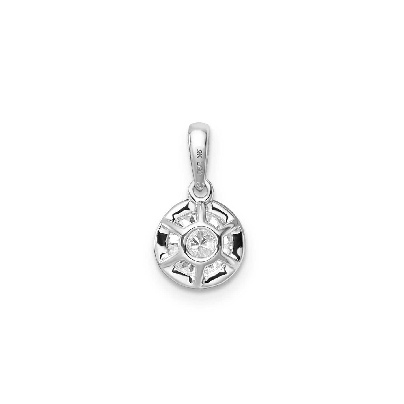 1.00ct Lab Grown Diamond Pendant in 9K White Gold