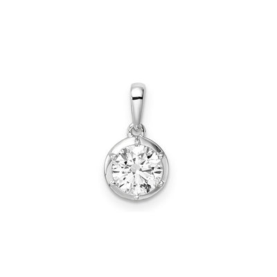 1.00ct Lab Grown Diamond Pendant in 9K White Gold