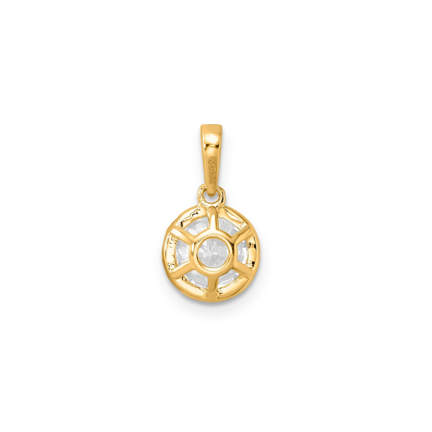 1.00ct Lab Grown Diamond Pendant in 9K Yellow Gold