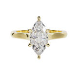 "Ella" Solitaire Marquise Cut Engagement Ring