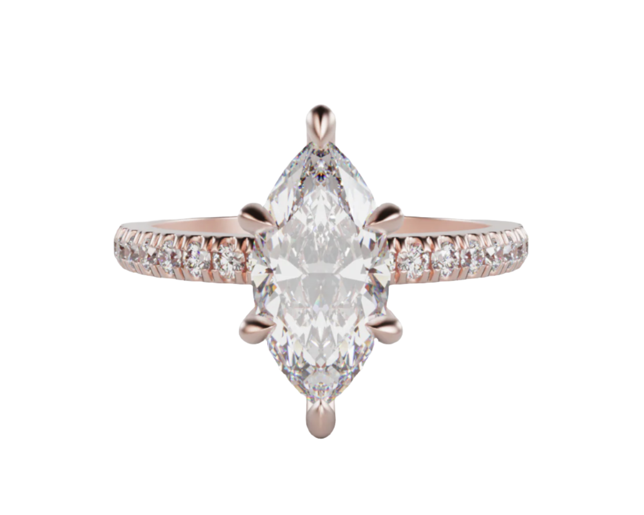 "Elsa" One Carat Marquise Cut Diamond Engagement Ring
