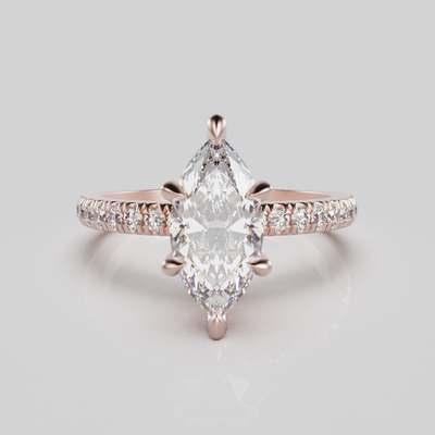 "Elsa" One Carat Marquise Cut Diamond Engagement Ring