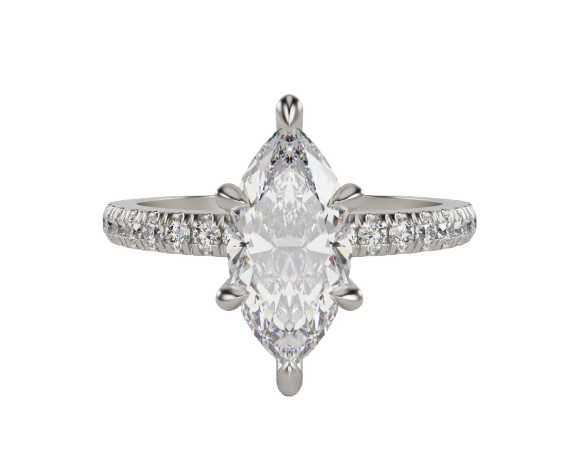 "Elsa" One Carat Marquise Cut Diamond Engagement Ring