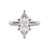 "Atlanta" Lab Grown Diamond Solitaire Engagement Ring Marquise Cut