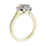 Pear Millgrain Gemstone Ring