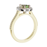 Pear Millgrain Gemstone Ring