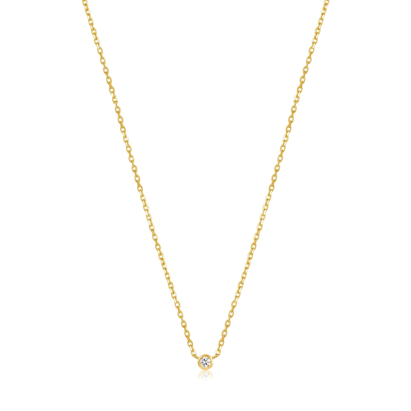 Ania Haie 14kt Gold Single Natural Diamond Necklace