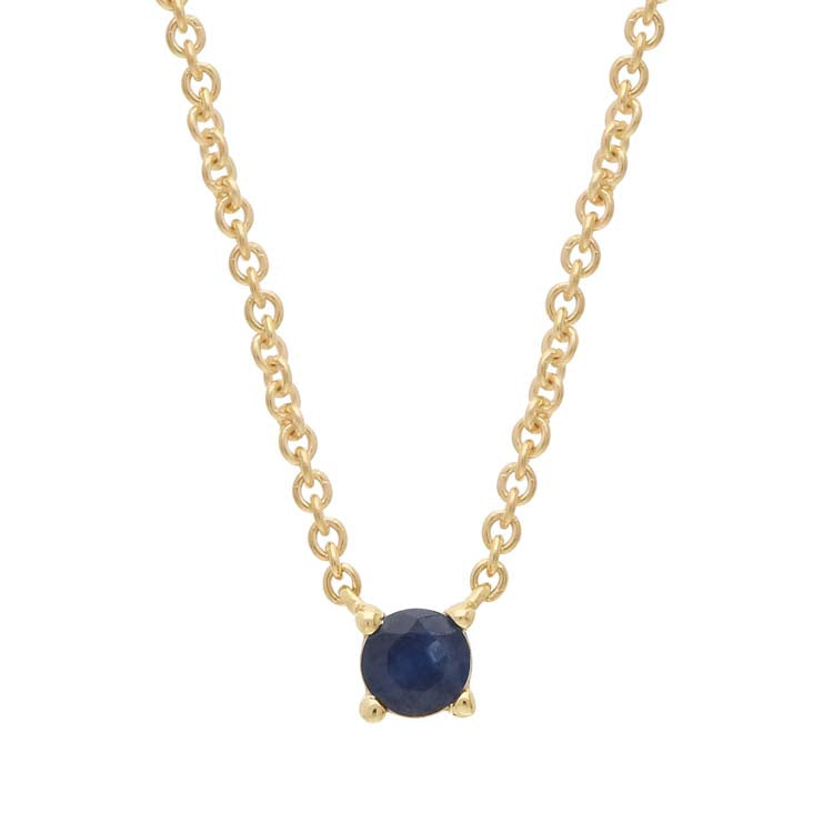 Sapphire Necklace 40-45cm in 9K Yellow Gold