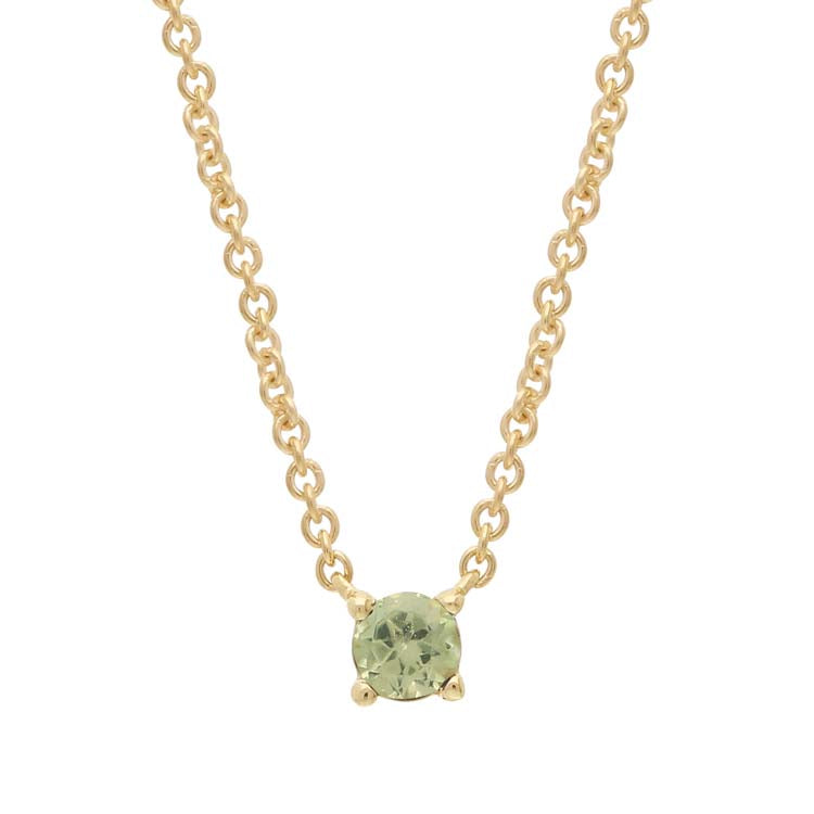 Peridot Necklace 40-45cm in 9K Yellow Gold