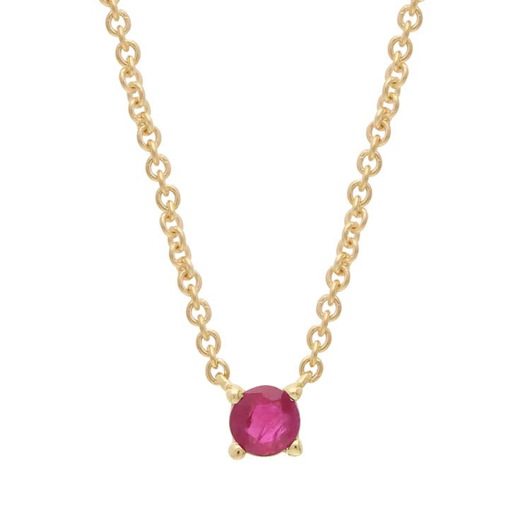 Ruby Necklace 40-45cm in 9K Yellow Gold