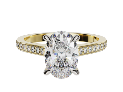 Oval Diamond Engagement Ring