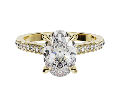 Oval Diamond Engagement Ring