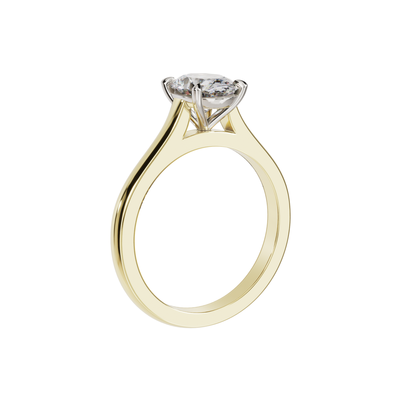 "Ella" Solitaire Oval Cut Engagement Ring