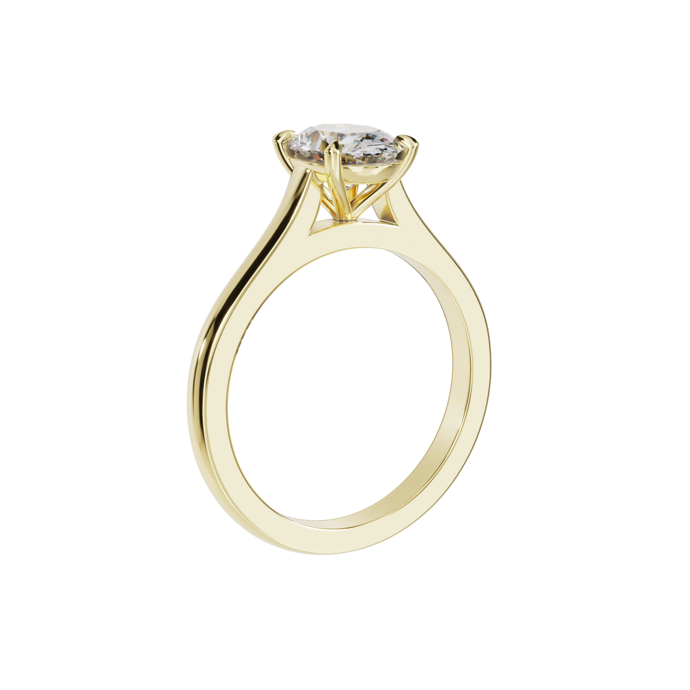 "Ella" Solitaire Oval Cut Engagement Ring