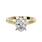 "Ella" Solitaire Oval Cut Engagement Ring