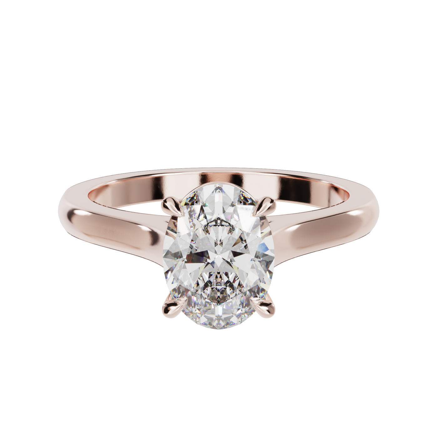 "Ella" Solitaire Oval Cut Engagement Ring