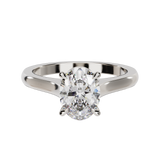 "Ella" Solitaire Oval Cut Engagement Ring