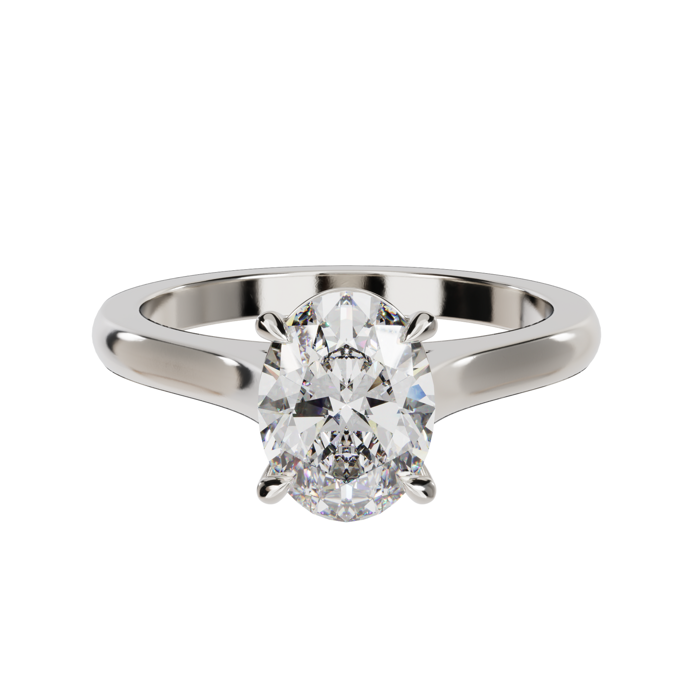 "Ella" Solitaire Oval Cut Engagement Ring