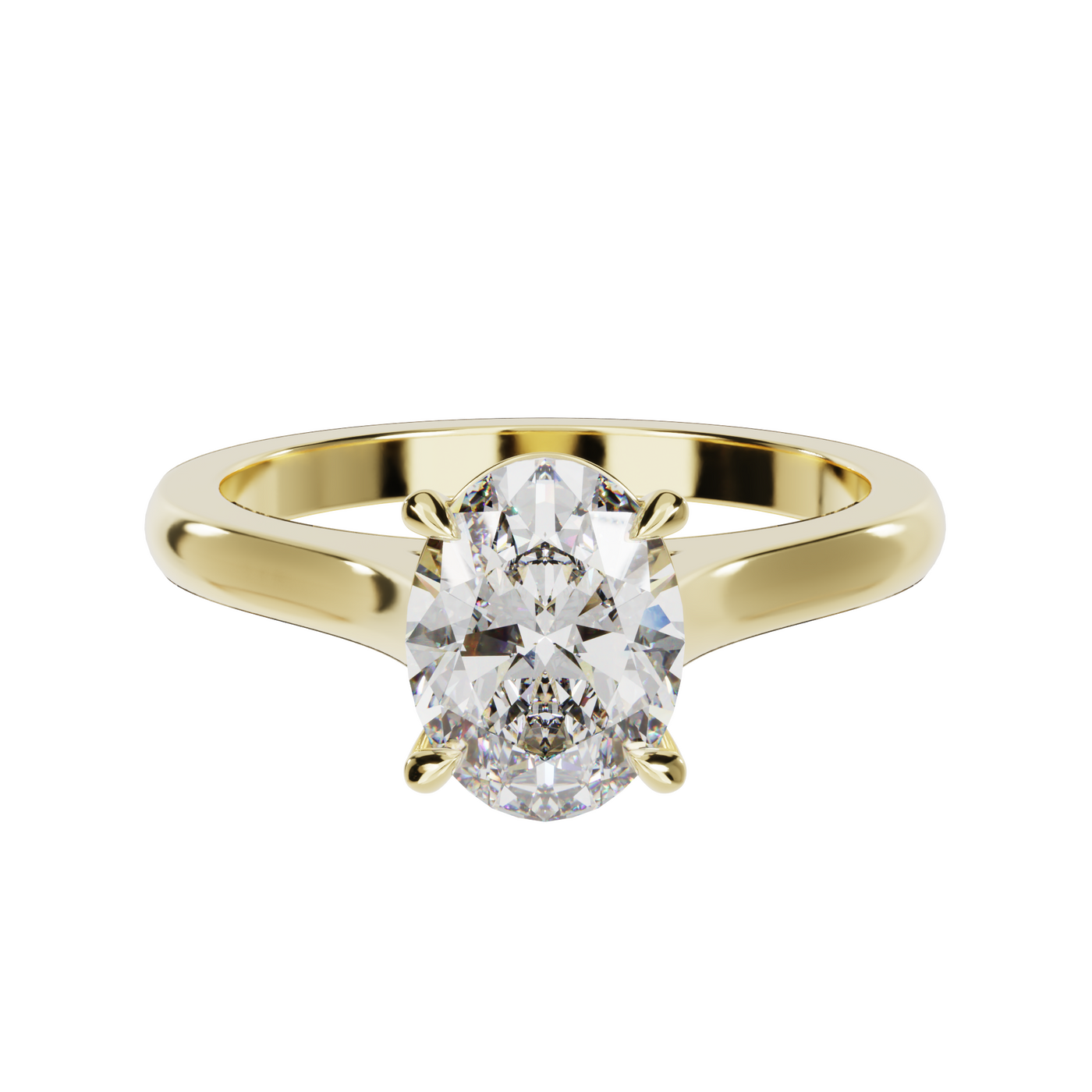 "Ella" Solitaire Oval Cut Engagement Ring