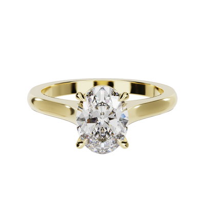 "Ella" Solitaire Oval Cut Engagement Ring