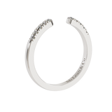 Open Split Diamond Wedding Ring