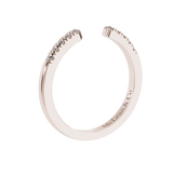 Open Split Diamond Wedding Ring