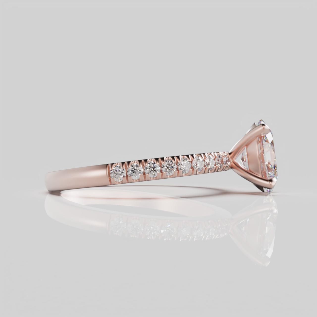 "Elsa" One Carat Oval Lab Grown Diamond Engagement Ring