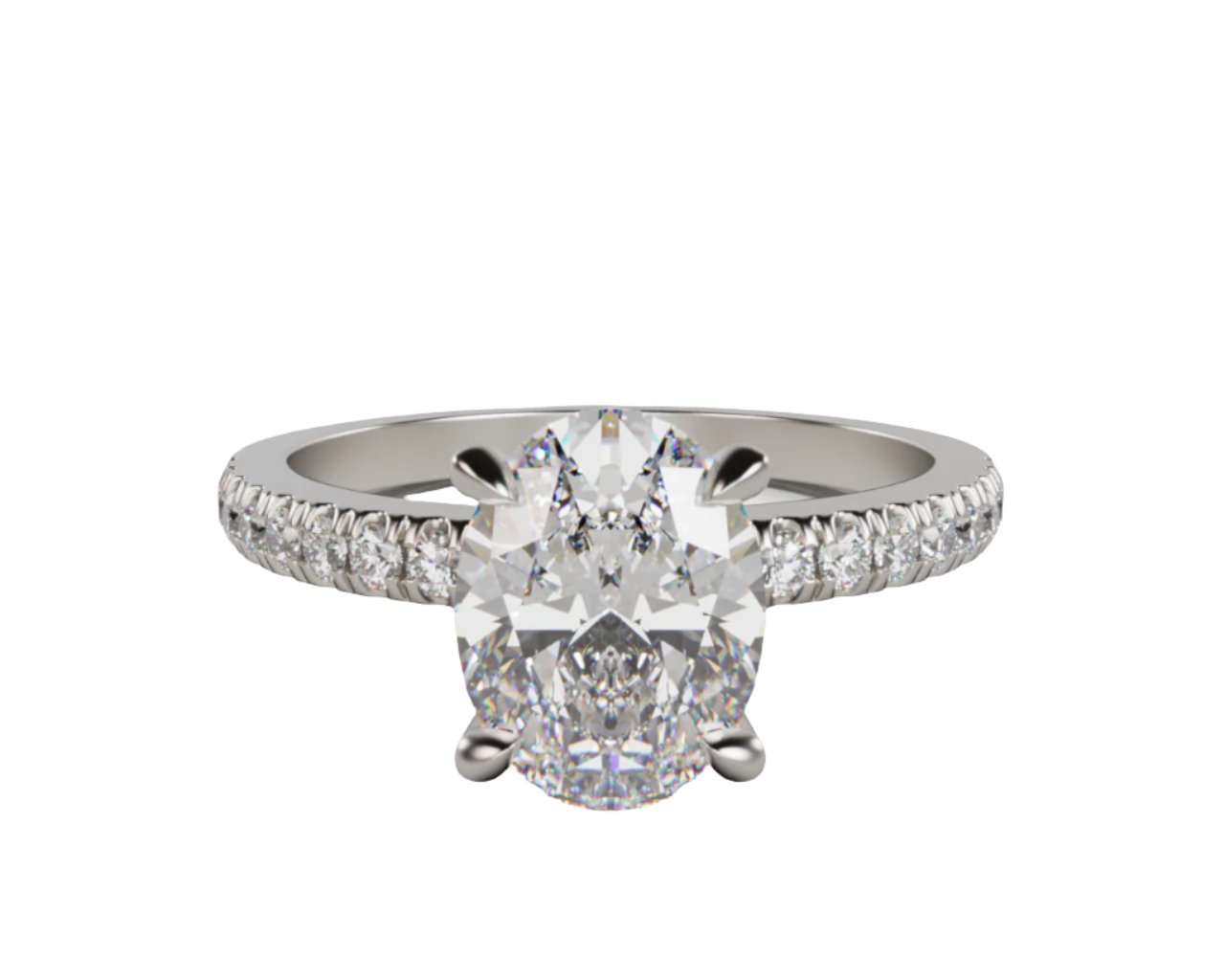 "Elsa" One Carat Oval Lab Grown Diamond Engagement Ring
