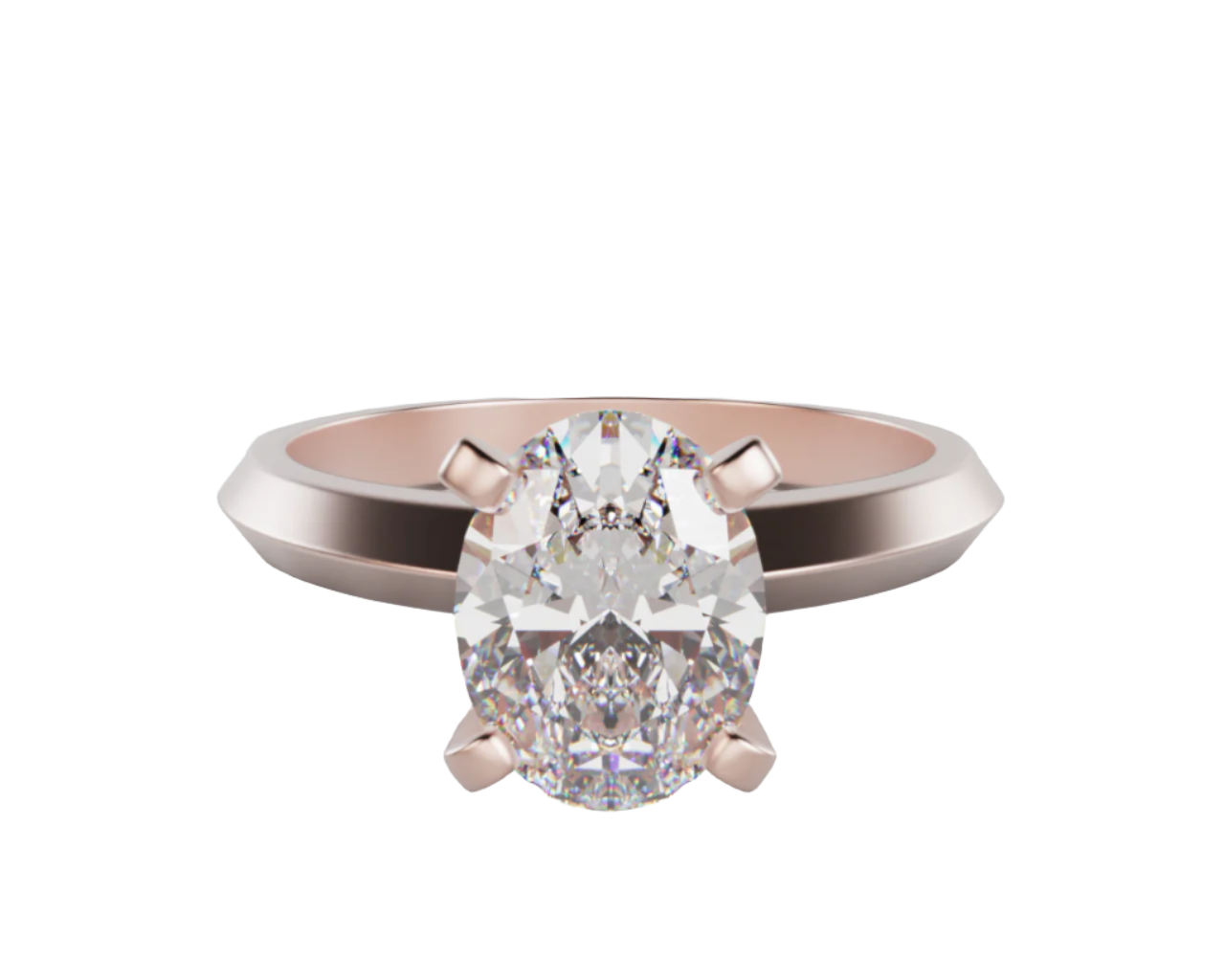 "Hana"  Oval Cut Lab Grown Diamond Engagement Ring