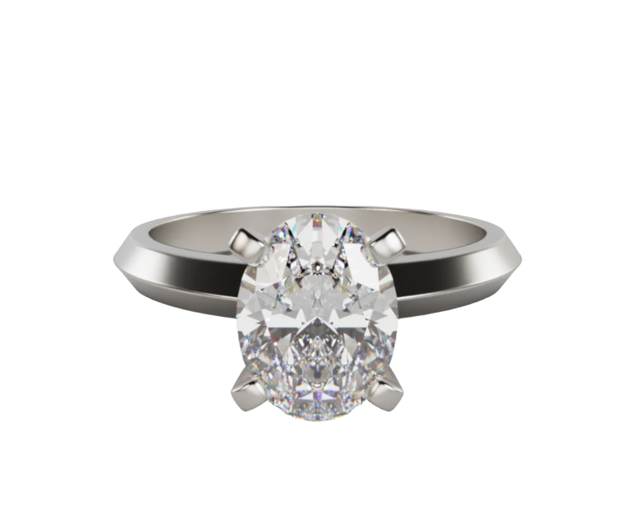 "Hana"  Oval Cut Lab Grown Diamond Engagement Ring