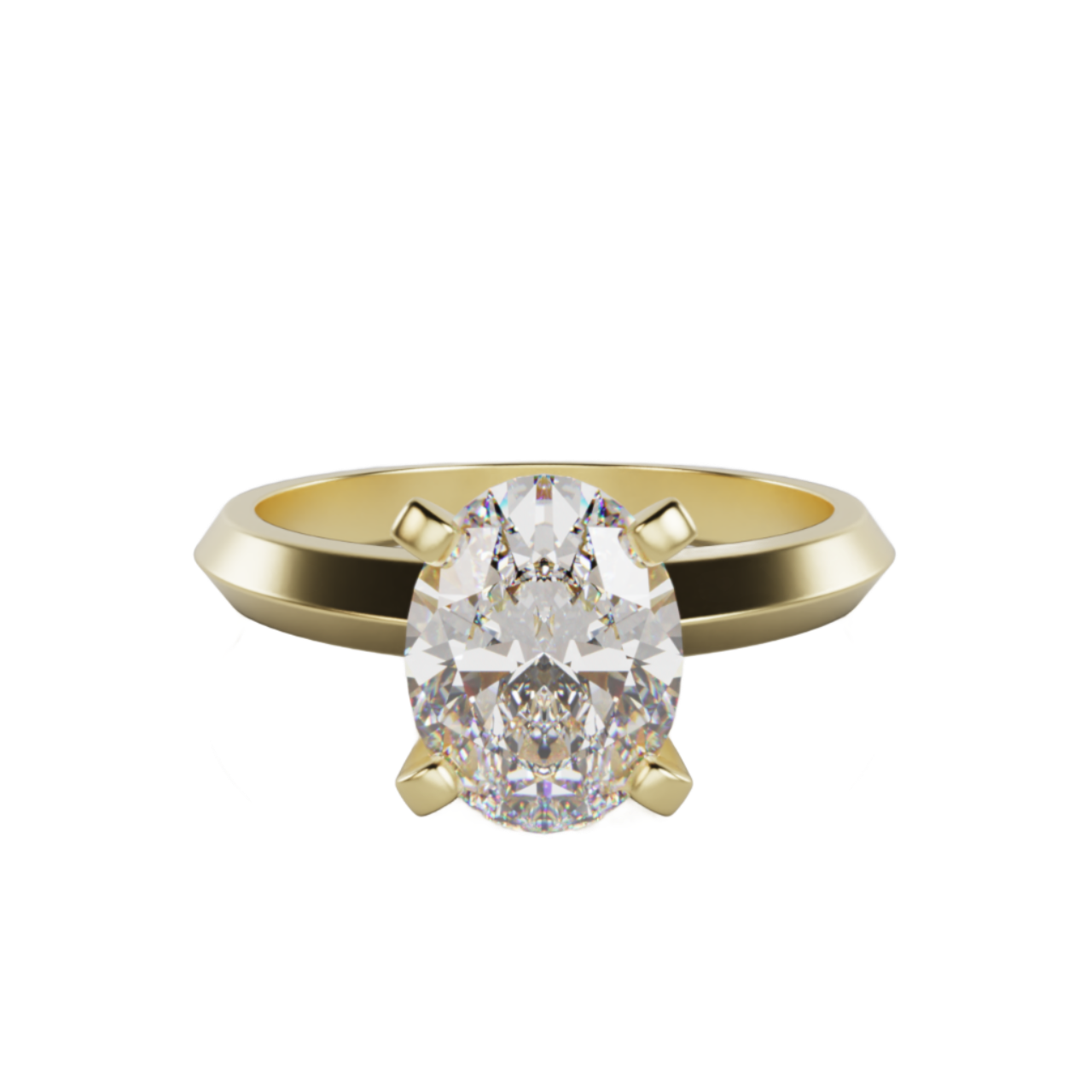 "Hana"  Oval Cut Lab Grown Diamond Engagement Ring