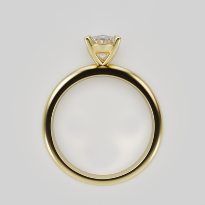 "Dana"  Oval Lab Grown Diamond Solitare Engagement Ring