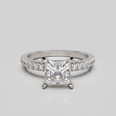 "Elsa" Lab Grown Diamond Princess Cut Diamond Engagement Ring