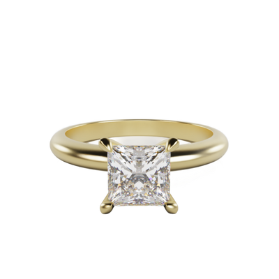 "Brooklyn" Princess Solitaire Lab Grown Diamond Engagement Ring