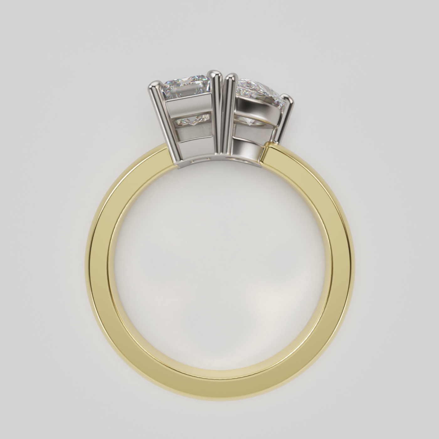 "Emily" Toi et Moi Lab Grown Diamond Ring