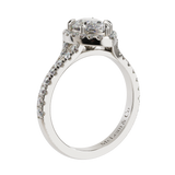 'Karlie' Pear Halo Engagement Ring