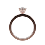 "Dana" Pear Cut Solitare Diamond Engagement Ring