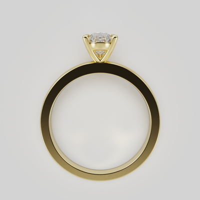 "Dana" Pear Cut Solitare Diamond Engagement Ring