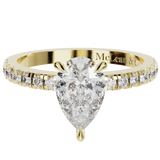 "Elsa" Lab Grown Diamond Pear Cut Engagement Ring