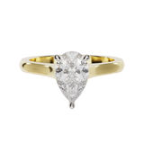 "Ella" Solitaire Pear Cut Engagement Ring