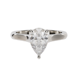 "Ella" Solitaire Pear Cut Engagement Ring