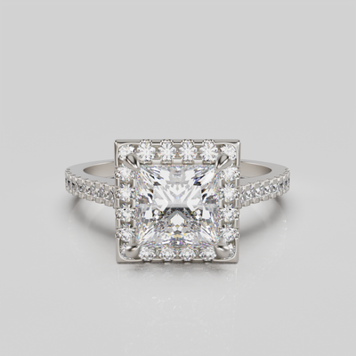 "Sophia" Lab Grown Diamond Princess Cut Diamond Engagement Ring