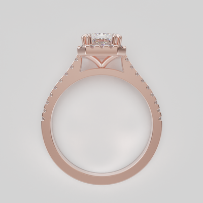 "Carla" Lab Grown Diamond Radiant Cut Diamond Engagement Ring