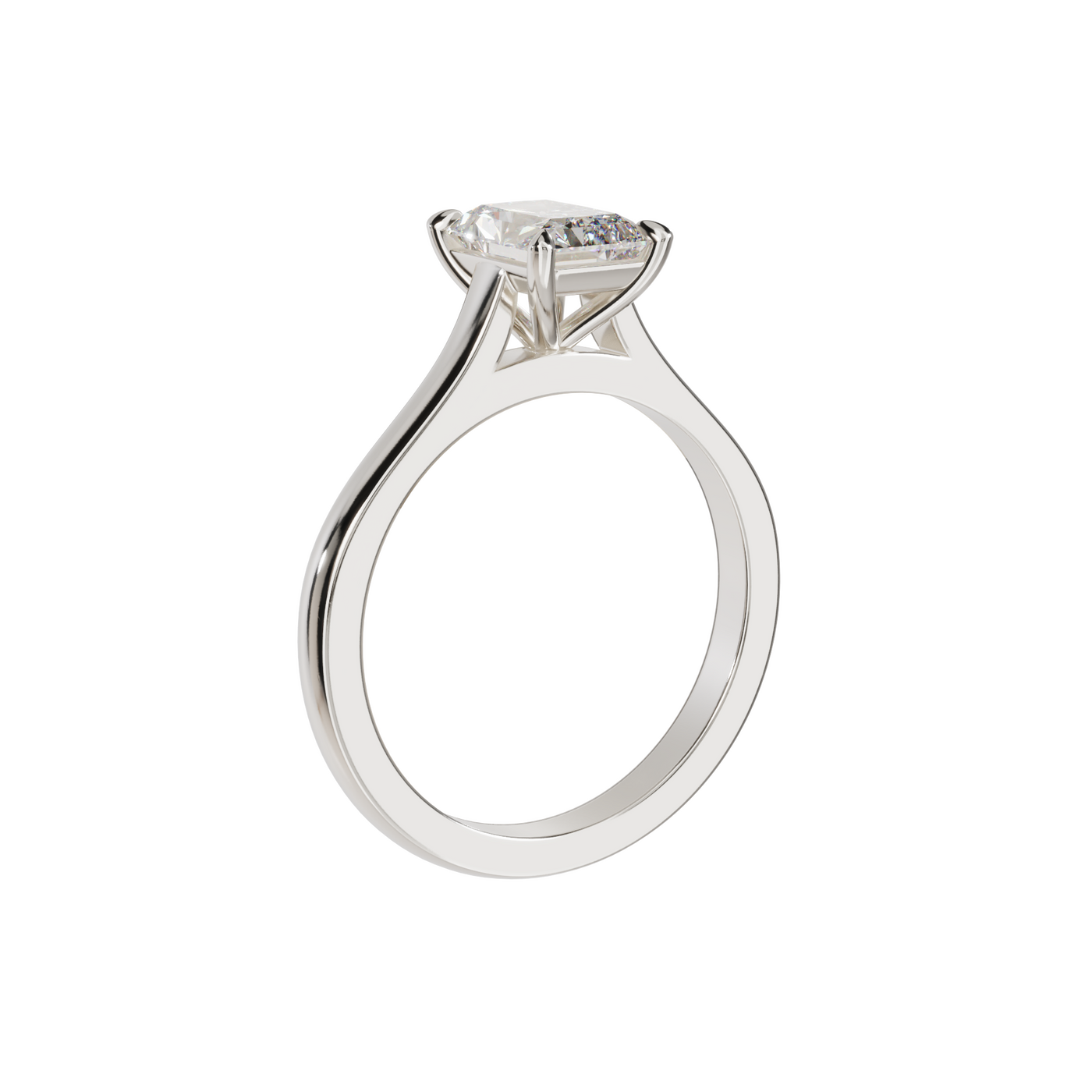 "Ella" Solitaire Radiant Cut Engagement Ring