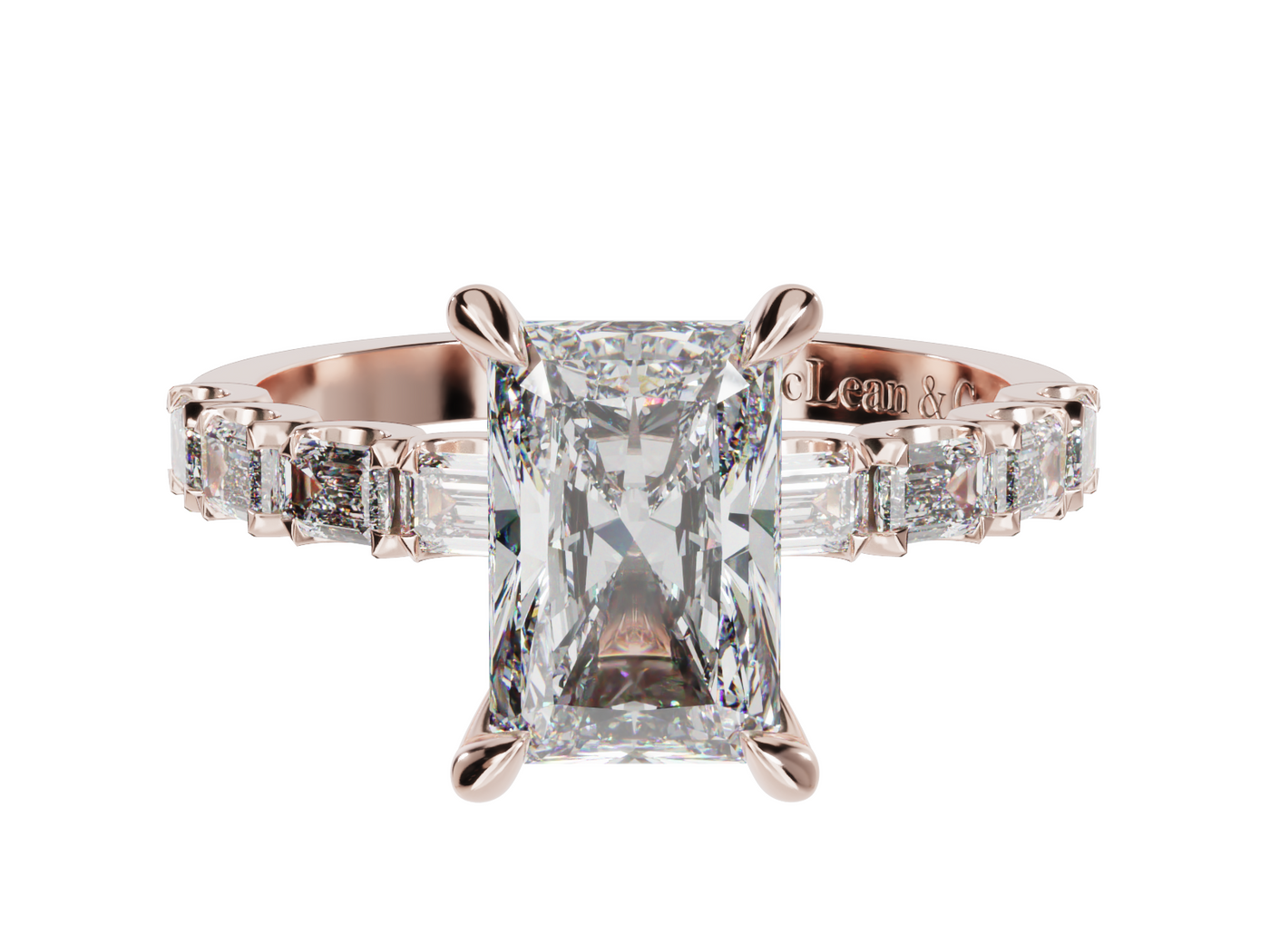 "London" Radiant Cut Engagement Ring